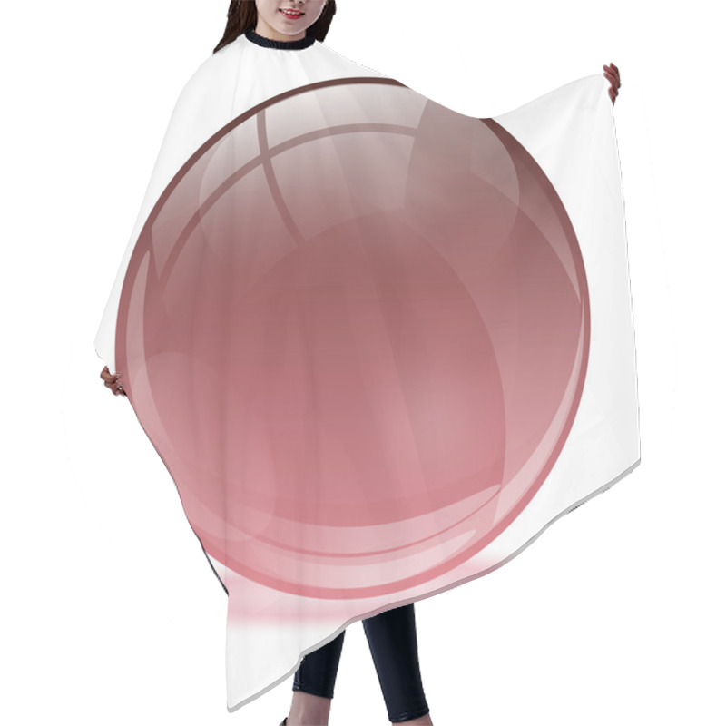 Personality  3D Crystal Sphere Hair Cutting Cape