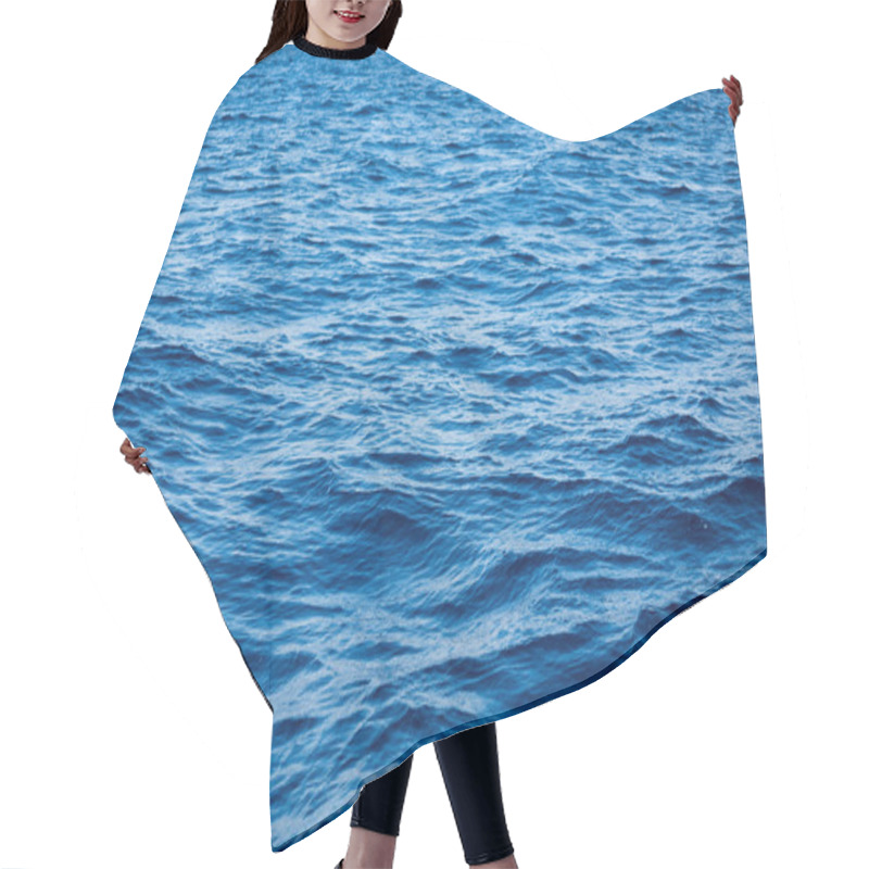 Personality  Blue Sea Surface And Waves Hair Cutting Cape