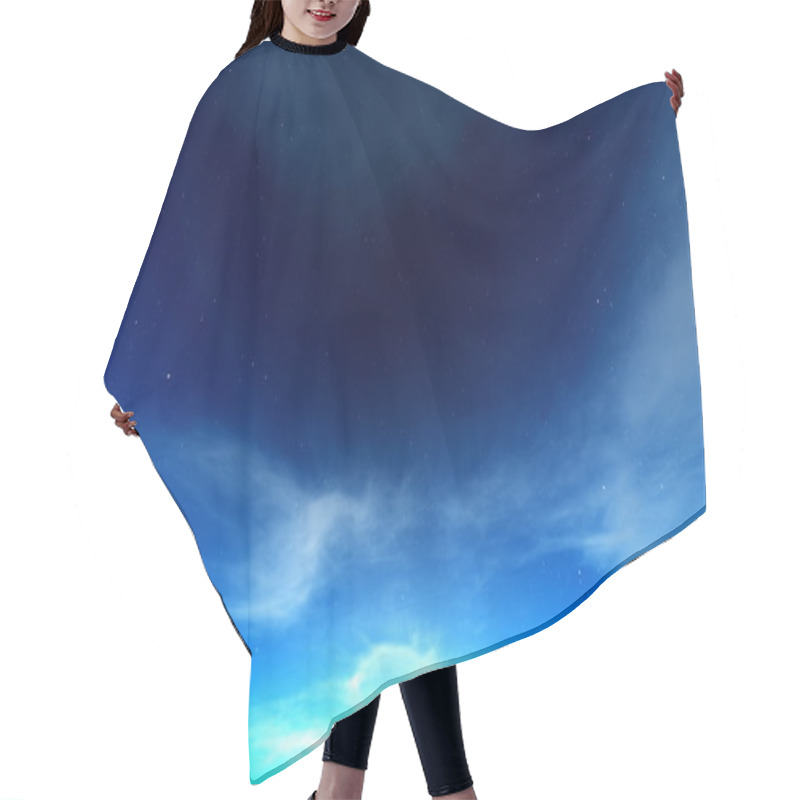 Personality  Star Light Sky Hair Cutting Cape