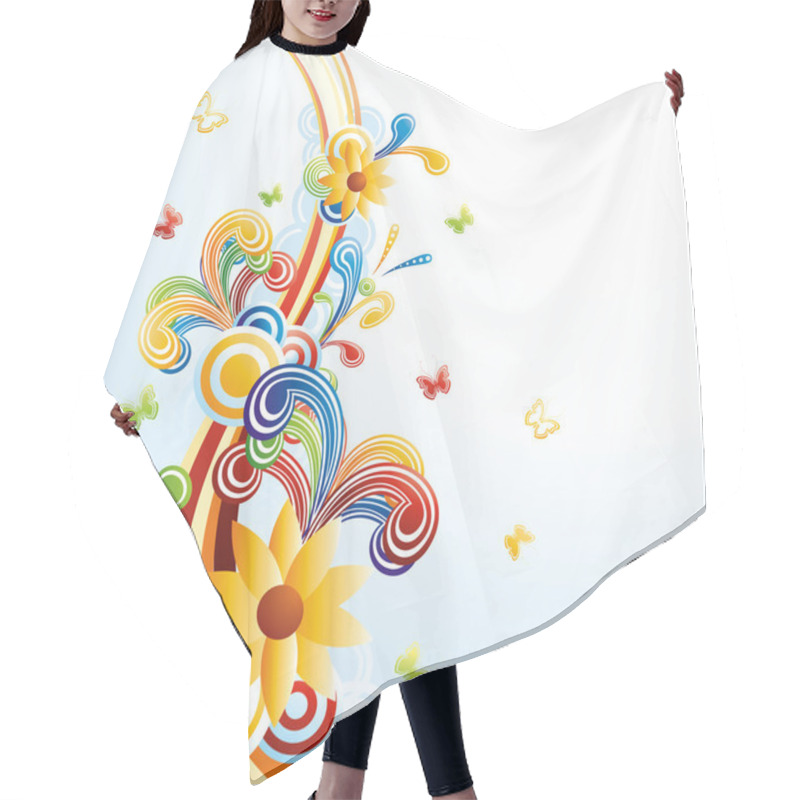 Personality  Funky Background Hair Cutting Cape