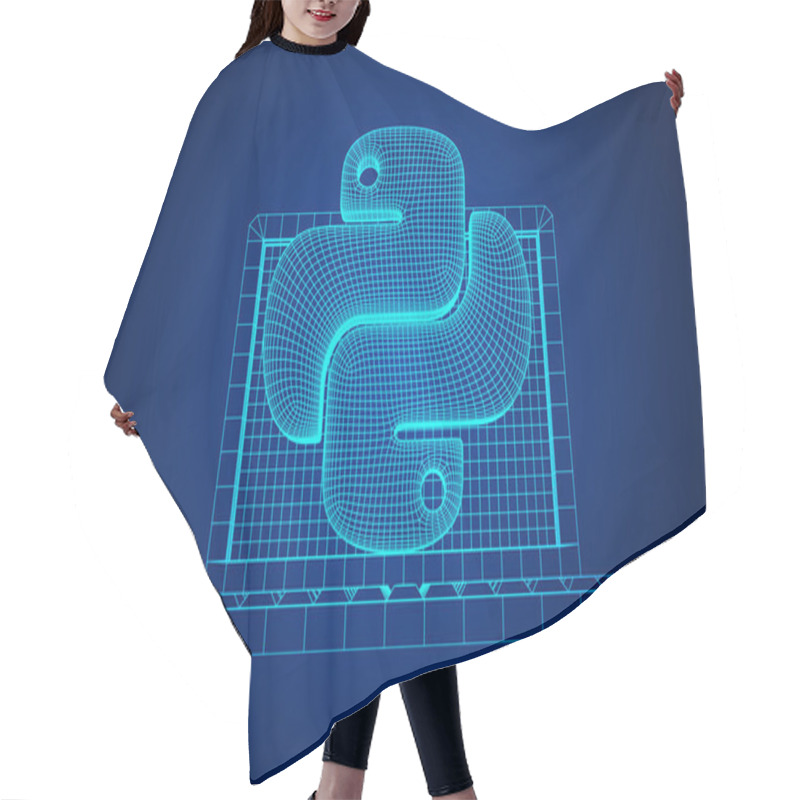 Personality  Python Code Language Sign Hair Cutting Cape