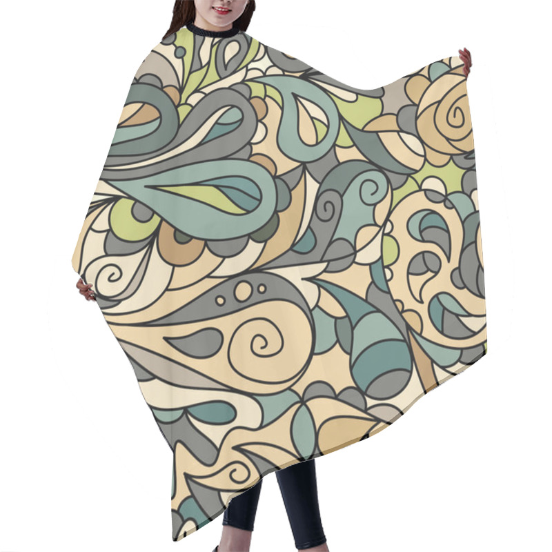 Personality  Bright Brown Ornate Pattern Hair Cutting Cape