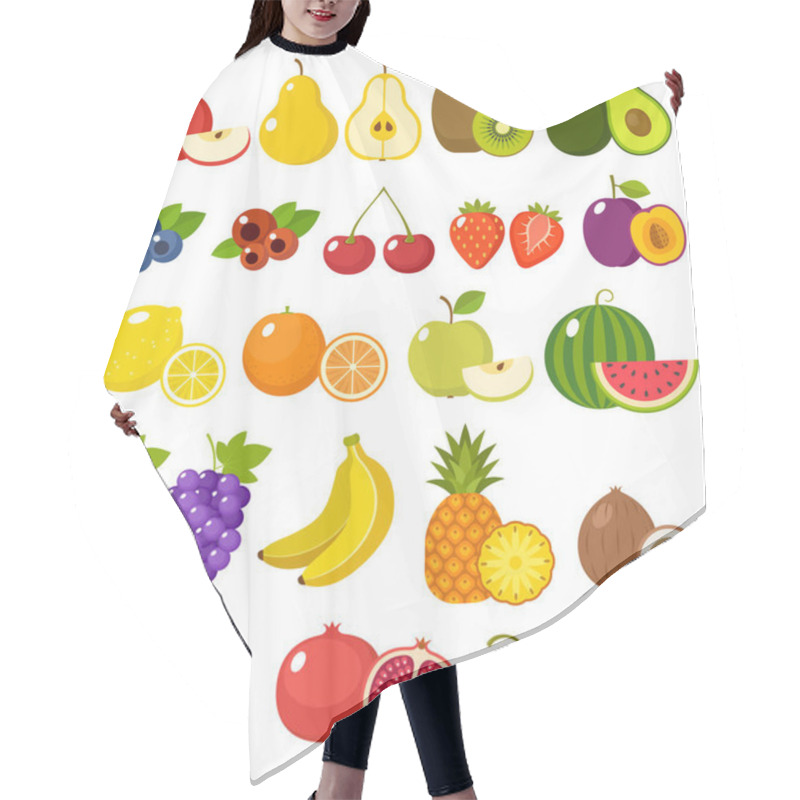 Personality  Fruit On A White Background Hair Cutting Cape