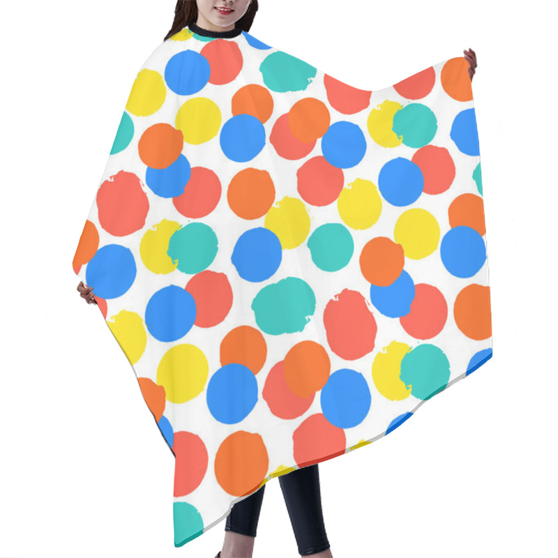 Personality  Ditsy Vector Polka Dot Pattern Hair Cutting Cape