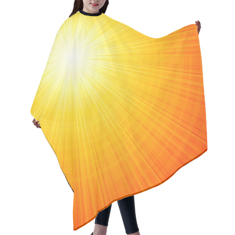 Personality  Sunbeams Abstract Vector Illustration Background Hair Cutting Cape