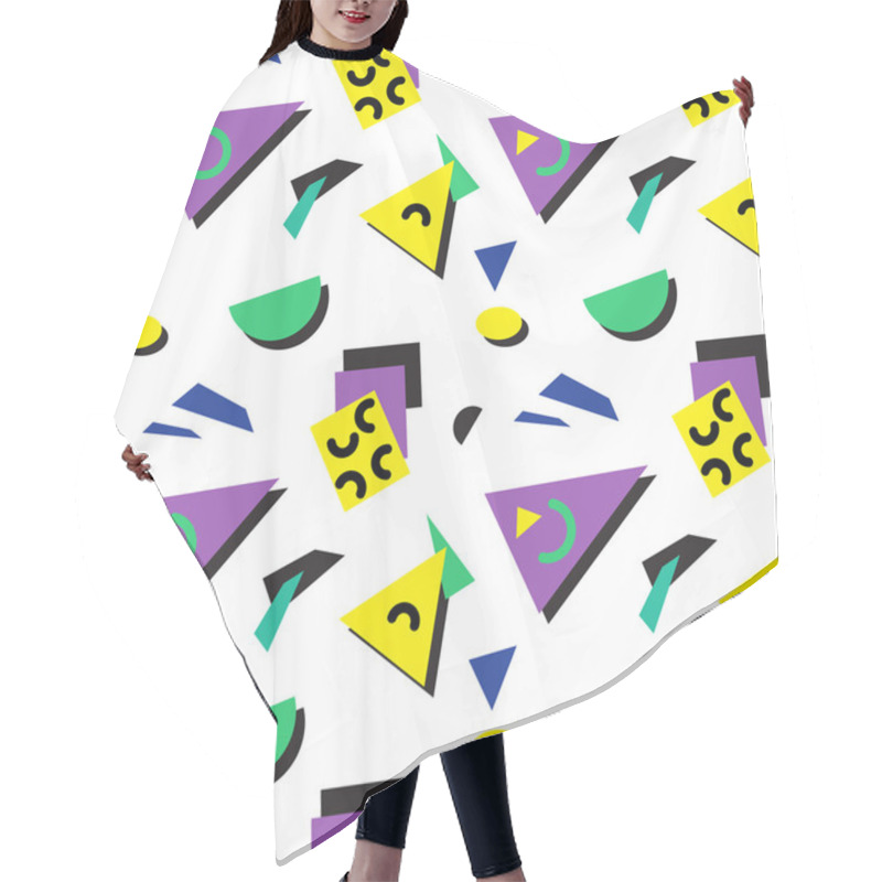 Personality  Seamless Geometric Pattern Hair Cutting Cape