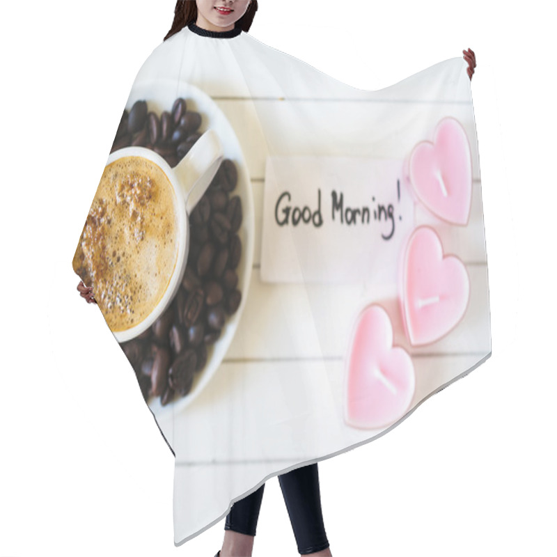 Personality  Time For Coffee Hair Cutting Cape