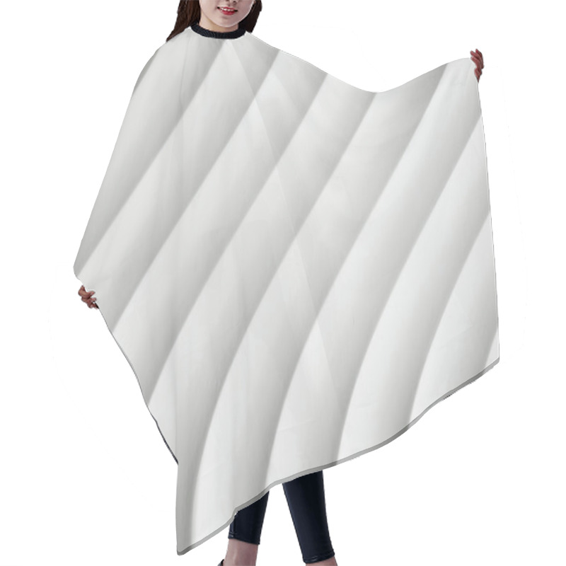 Personality  White Curve Texture With Shade And Shadow Hair Cutting Cape