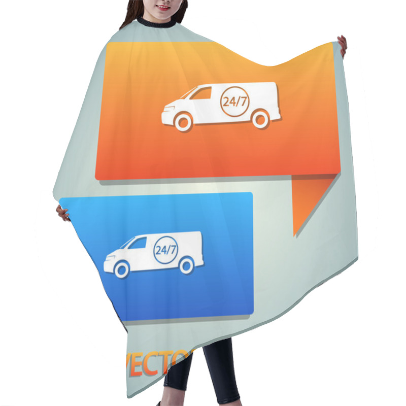 Personality  CARGO ICON. Delivery Service Hair Cutting Cape