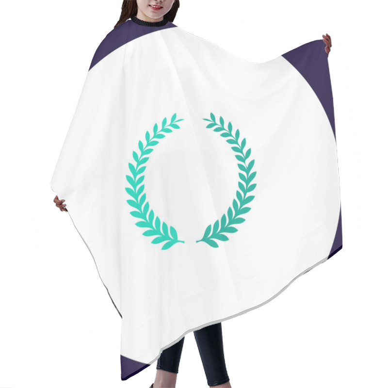 Personality  Laurel Wreath Computer Symbol Hair Cutting Cape