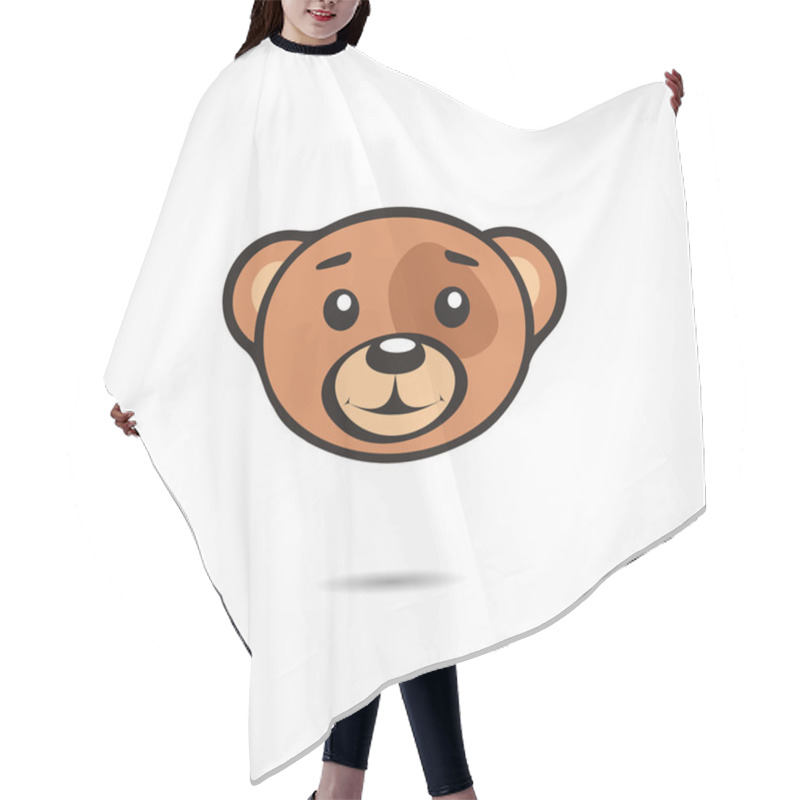 Personality  Smiling Bear. Hair Cutting Cape