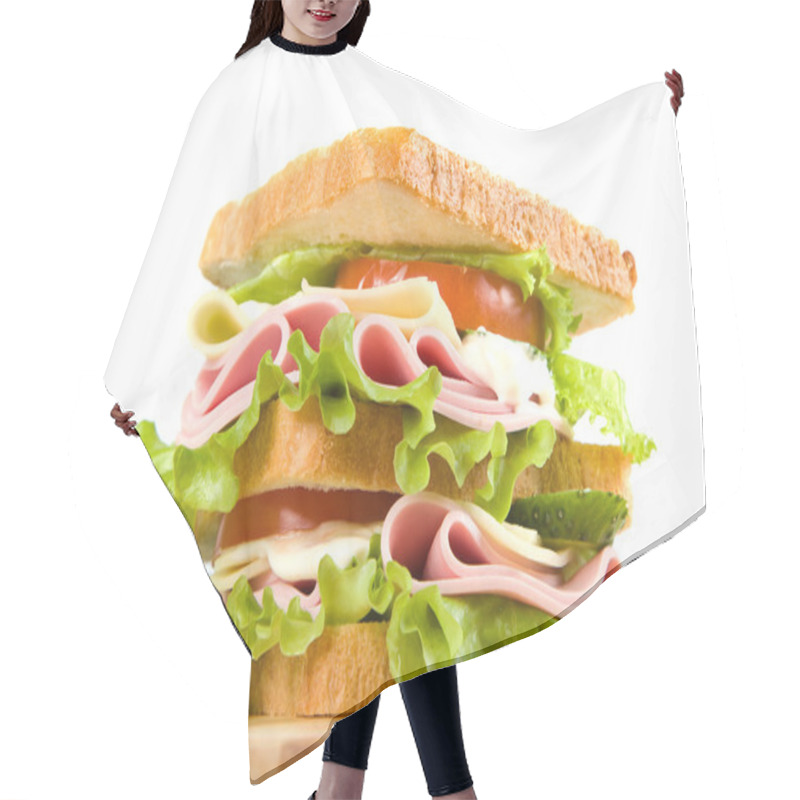 Personality  Sandwich Hair Cutting Cape