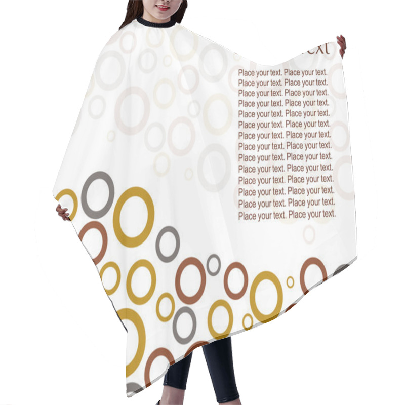 Personality  Abstract Circles Illustration Design Hair Cutting Cape