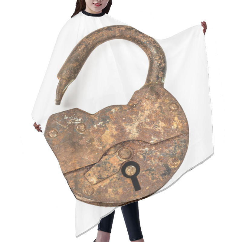 Personality  Old Open Padlock Hair Cutting Cape