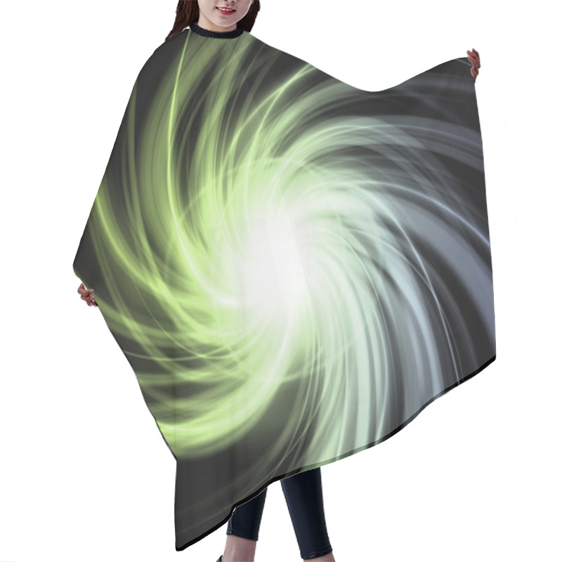 Personality  Mysterious Twirling Lights Hair Cutting Cape