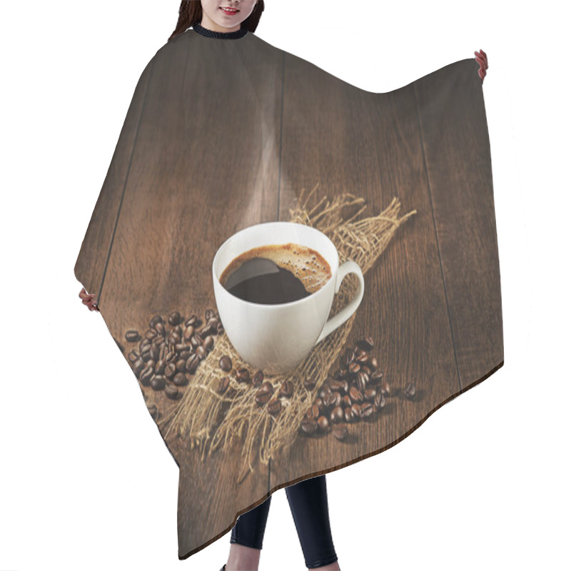 Personality  Coffee Cup With Smoke Hair Cutting Cape