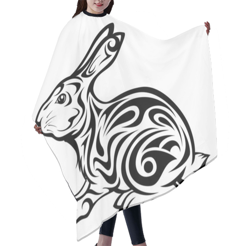 Personality  Tribal Bunny Hair Cutting Cape