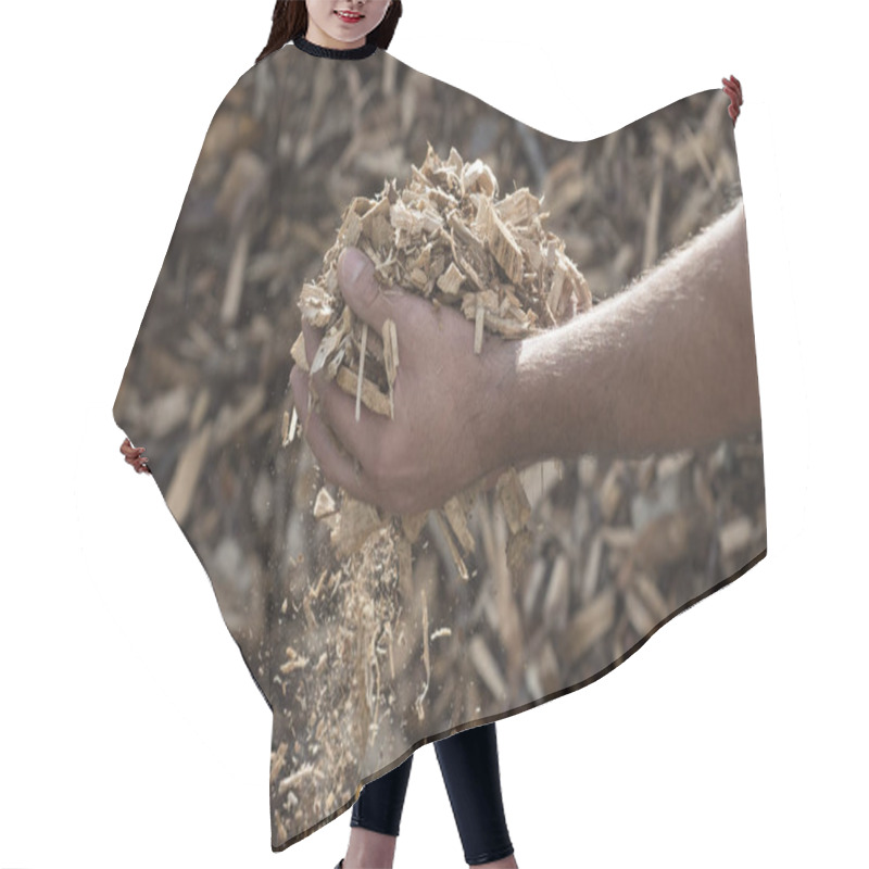 Personality  Wood Chips For Heating Hair Cutting Cape