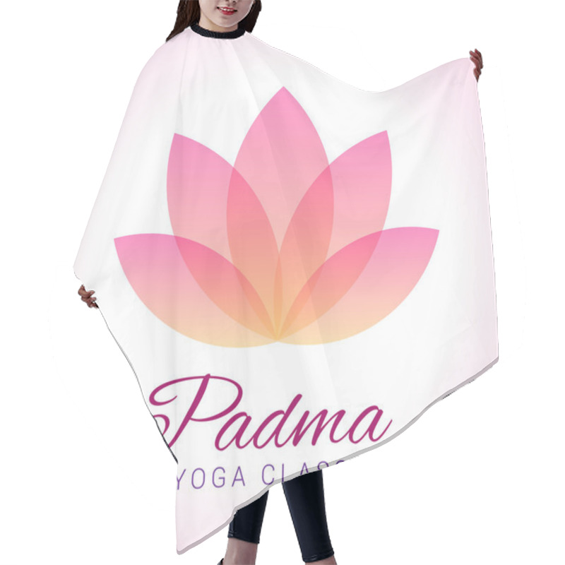 Personality  Lotus Flower As Symbol Of Yoga Hair Cutting Cape