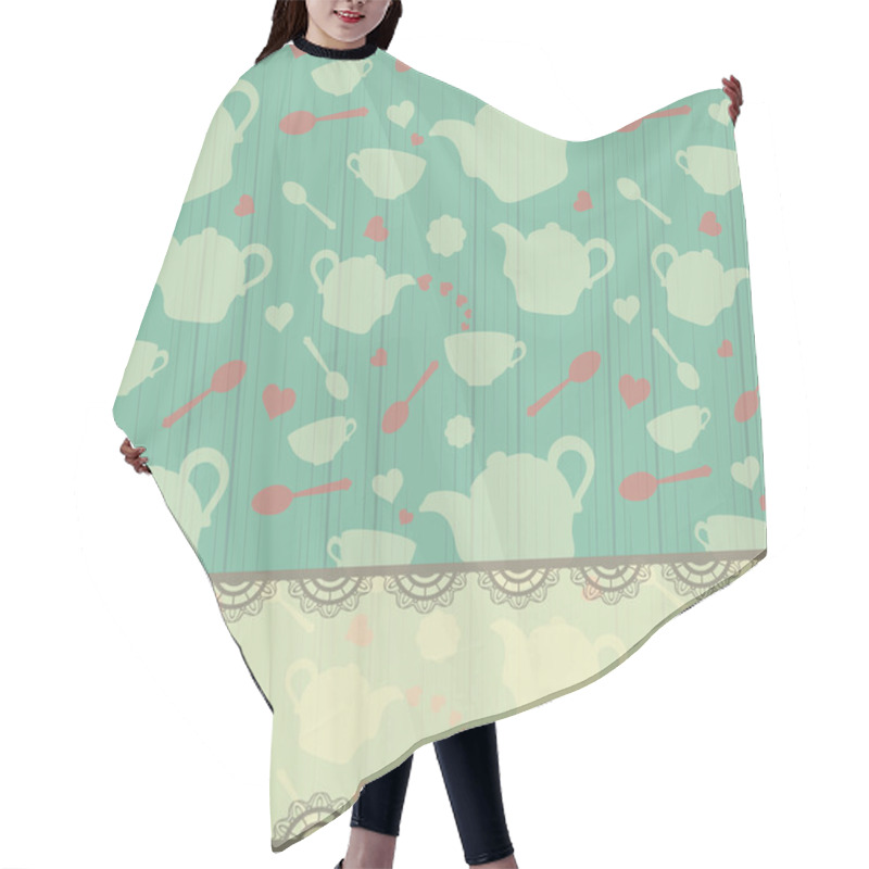 Personality  Tea Time Hair Cutting Cape