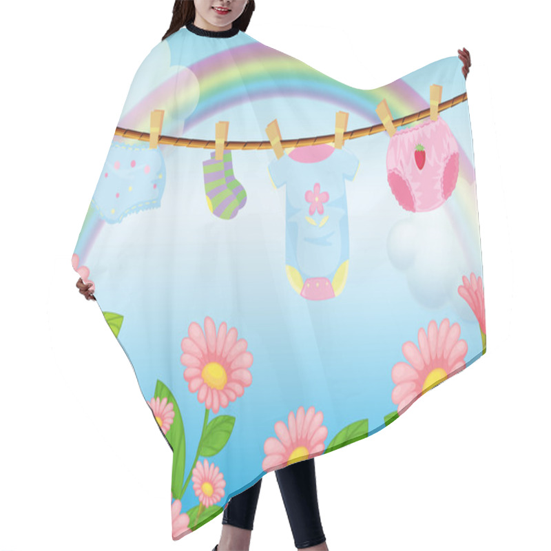 Personality  Infant Clothes Near The Garden Hair Cutting Cape