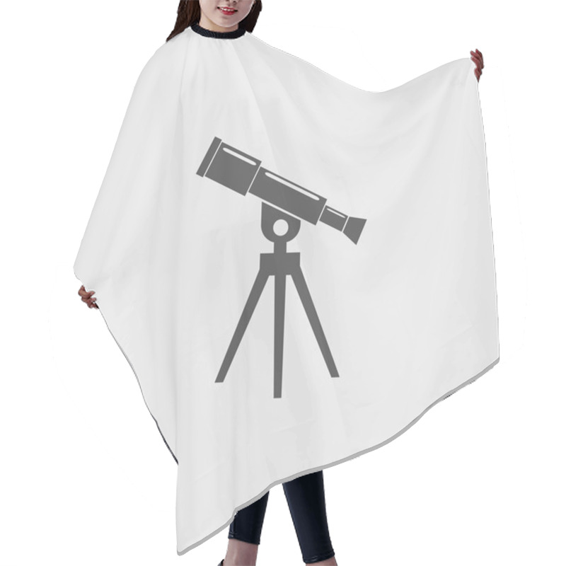 Personality  Telescope Icon Hair Cutting Cape