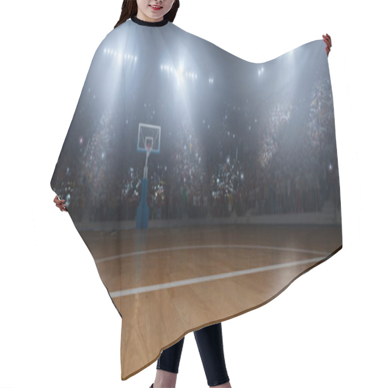 Personality  Basketball Arena In 3D Hair Cutting Cape