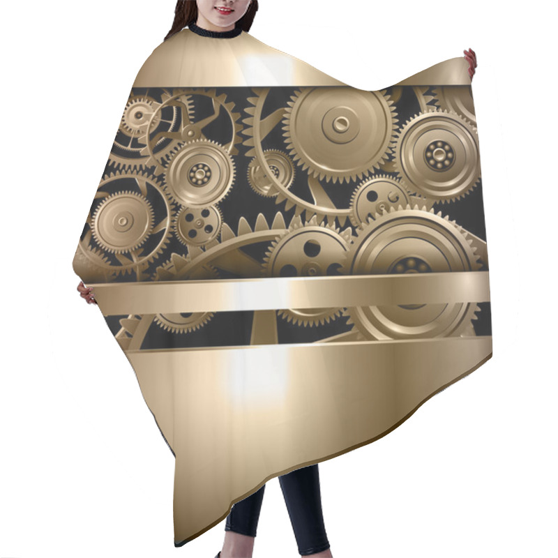 Personality  Technology Background Hair Cutting Cape