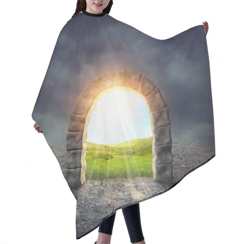 Personality  Mysterious Entrance Hair Cutting Cape