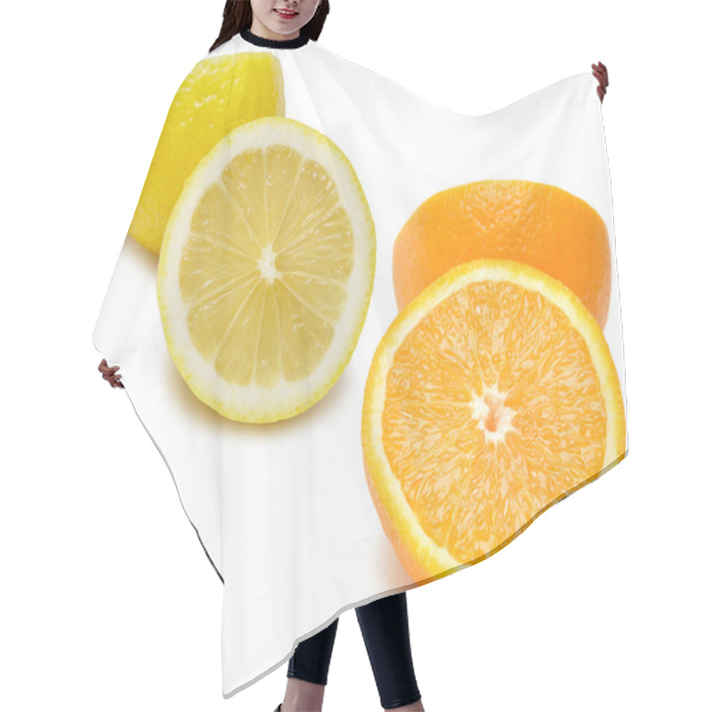 Personality  Slices Of An Lemon And Orange Hair Cutting Cape