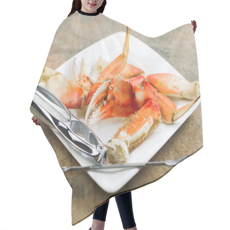 Personality  Large Crab Claw Freshly Cooked  Hair Cutting Cape