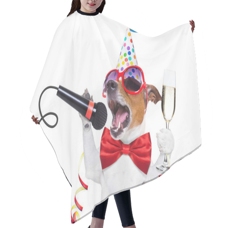 Personality  Happy New Year Dog Hair Cutting Cape