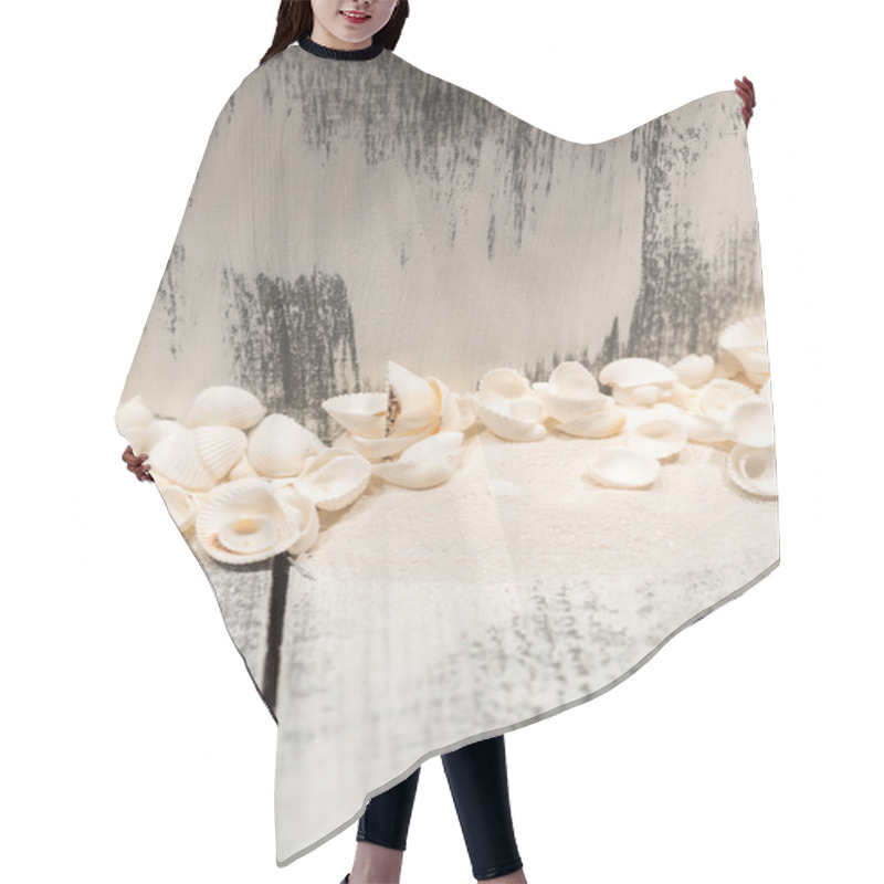 Personality  Seashells And Wood Hair Cutting Cape