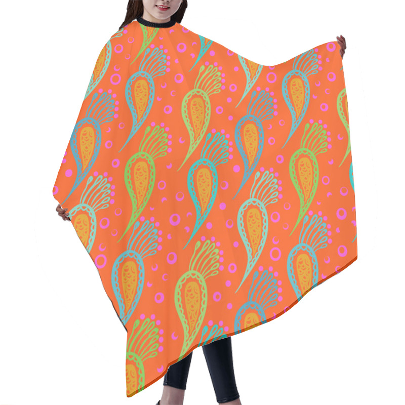 Personality  Bright Indian Paisley Pattern Hair Cutting Cape