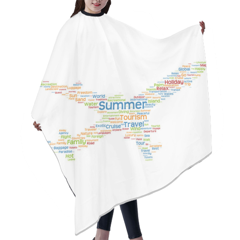 Personality  Travel  Word Cloud Hair Cutting Cape