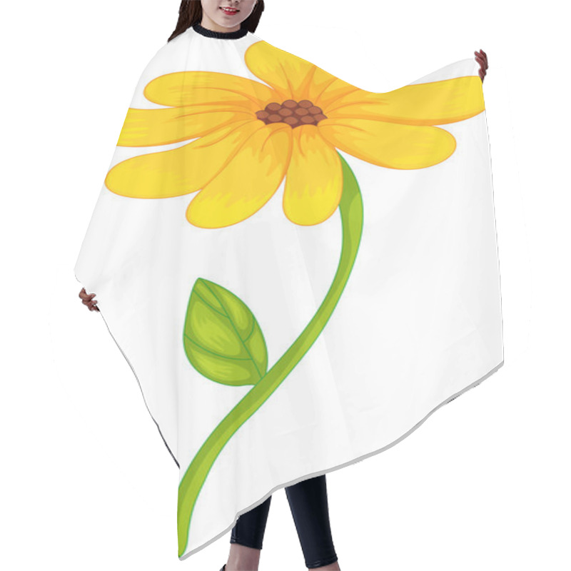 Personality  Flower Hair Cutting Cape