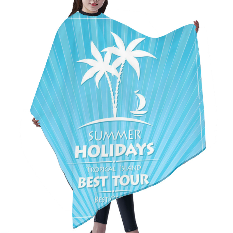 Personality  Travel Agency Logo Hair Cutting Cape