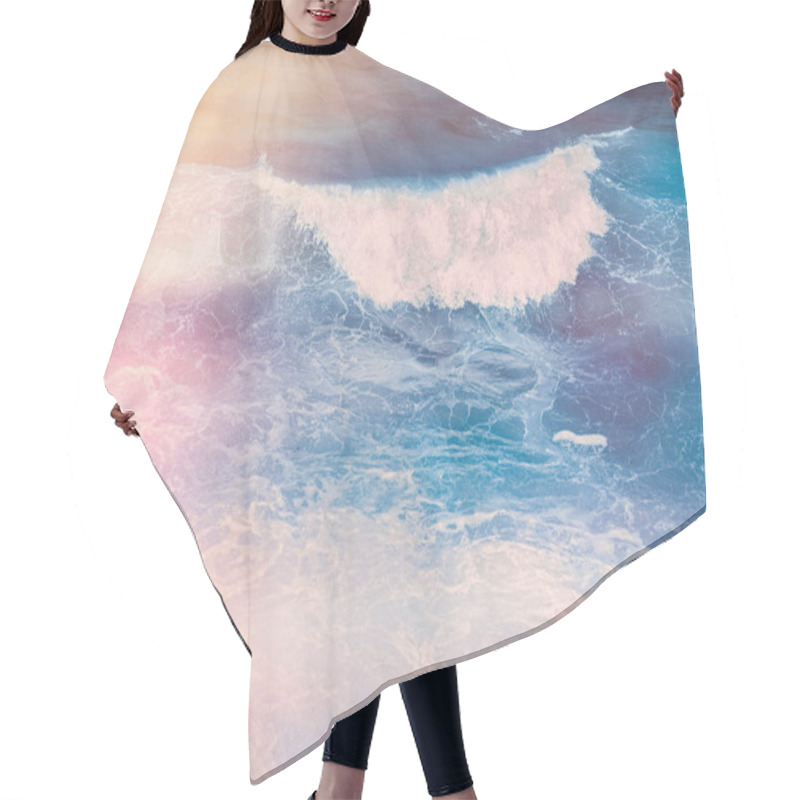 Personality  Dreamy Ocean Coast In Summer Hair Cutting Cape