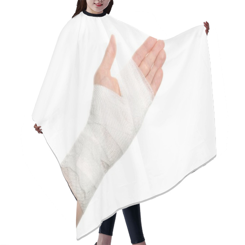 Personality  Bandage On A Hand Hair Cutting Cape