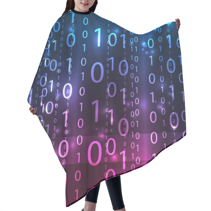 Personality  Vector Matrix Background Hair Cutting Cape