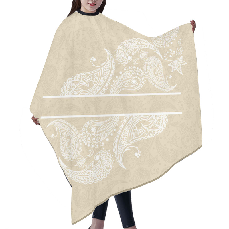 Personality  Abstract Paisley Background Hair Cutting Cape