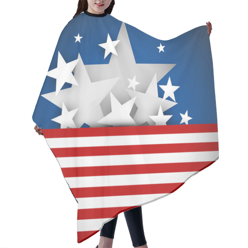 Personality  Vector Independence Day Background Hair Cutting Cape