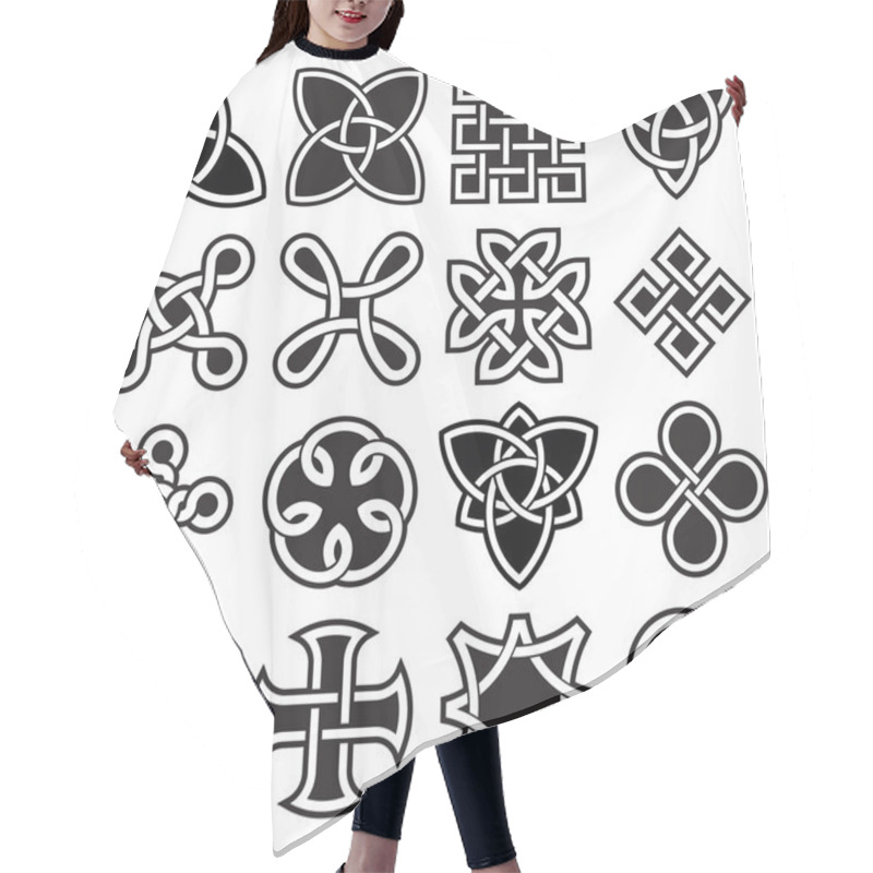 Personality  Celtic Knots In Vector Editable Format Hair Cutting Cape