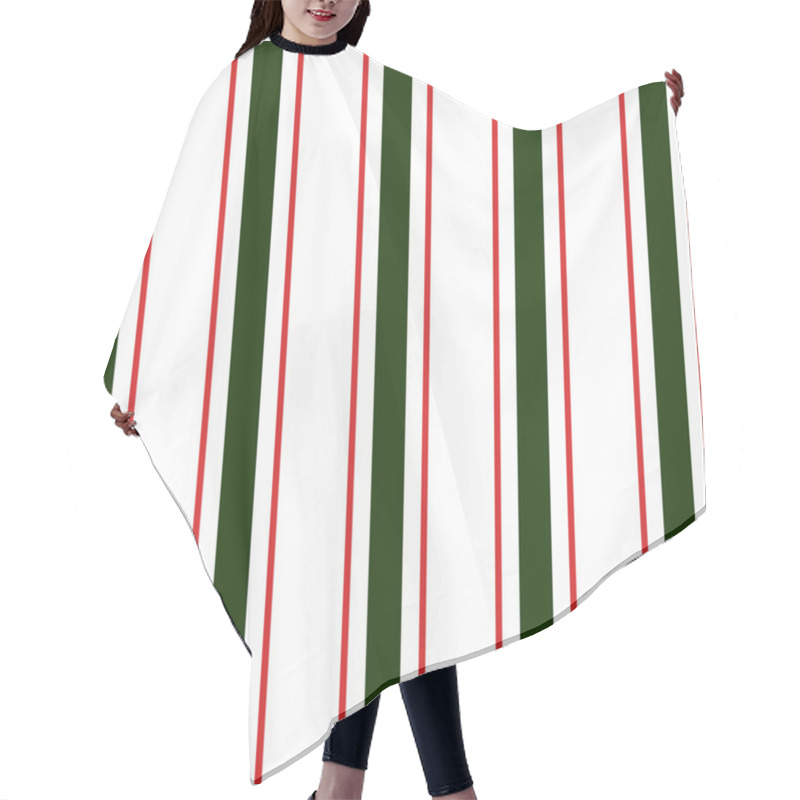 Personality  Christmas Stripes Background - Pattern Hair Cutting Cape