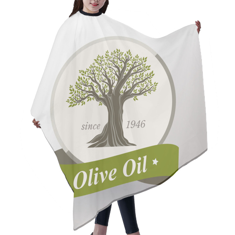 Personality  Olive Oil Label Hair Cutting Cape