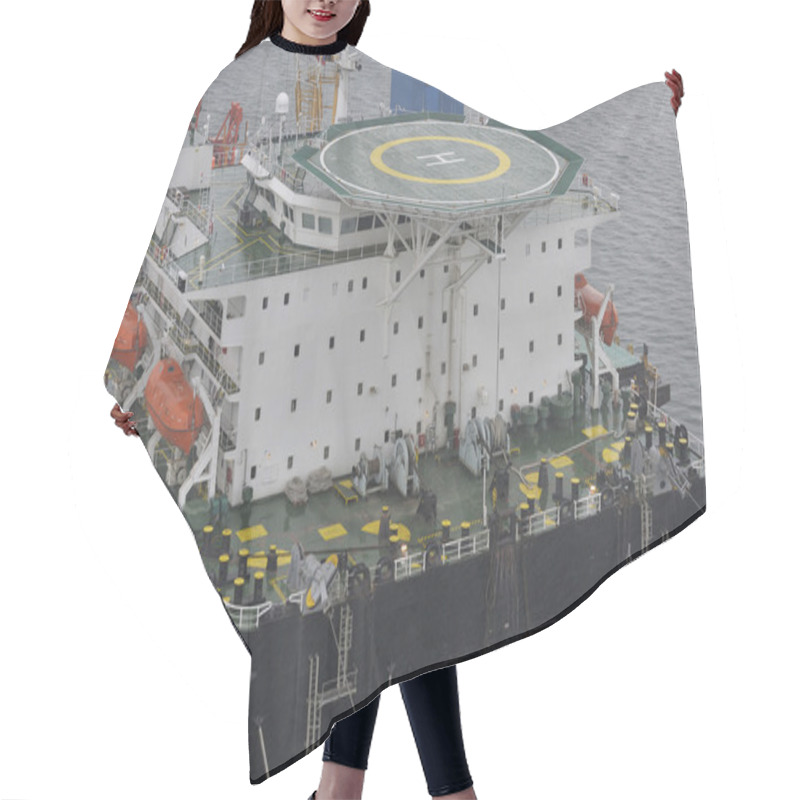 Personality  The Cargo Ship With The Crane Hair Cutting Cape