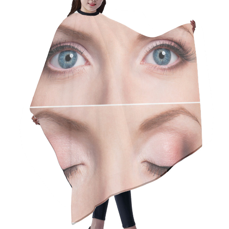 Personality  Blue Eyes Hair Cutting Cape