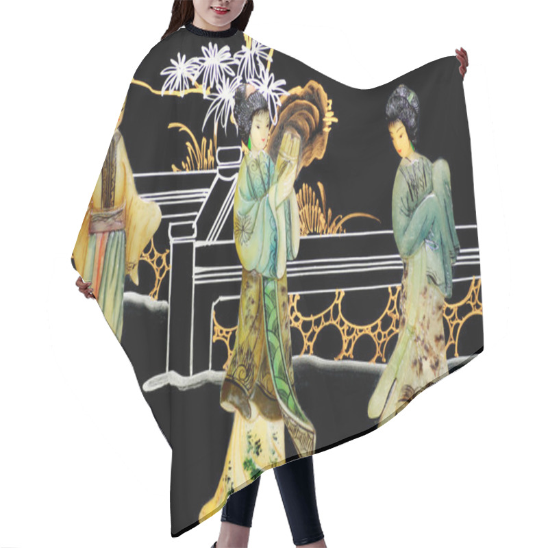 Personality  Chinese Art Hair Cutting Cape