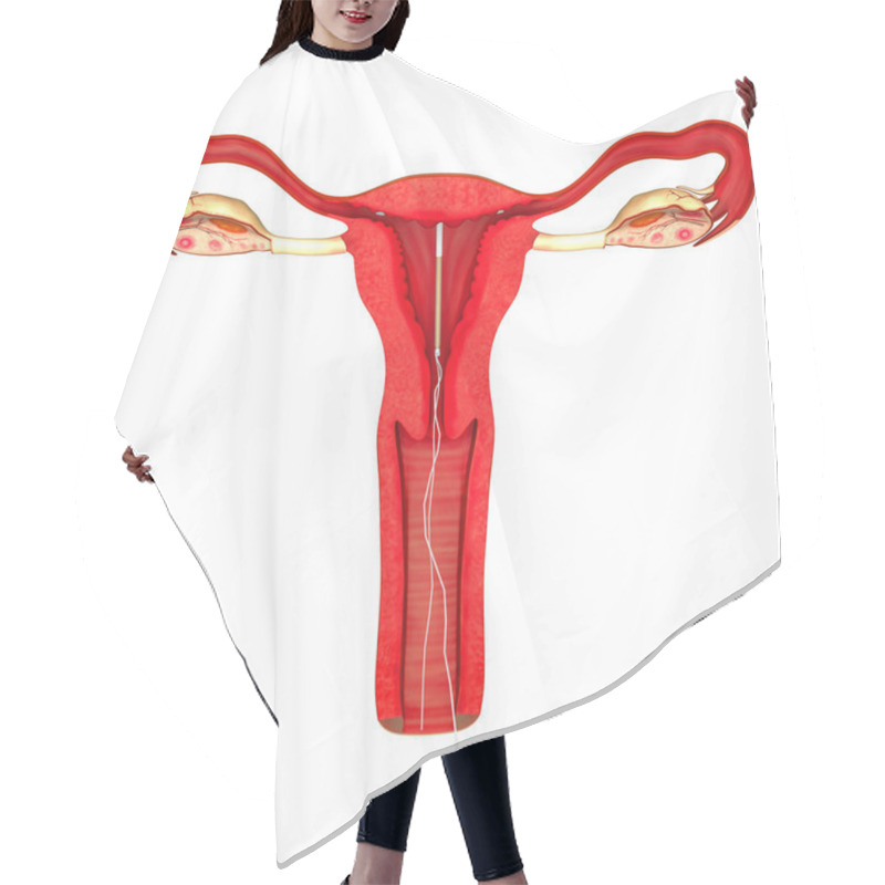 Personality  Intrauterine Copper Contraceptive Hair Cutting Cape