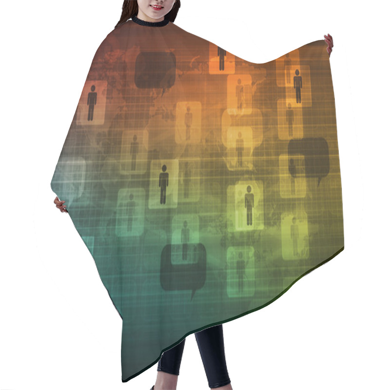 Personality  Integrated System Hair Cutting Cape